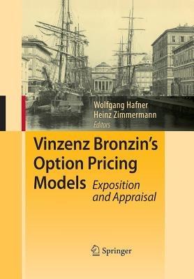 Vinzenz Bronzin's Option Pricing Models: Exposition and Appraisal - cover