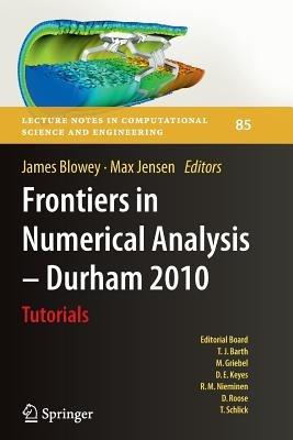 Frontiers in Numerical Analysis - Durham 2010 - cover