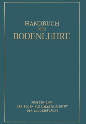 Der Boden als oberste Schicht der Erdoberfläche - E. Blanck - cover