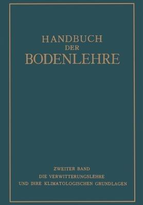 Handbuch der Bodenlehre - E. Blanck - cover