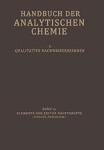 Elemente der Ersten Hauptgruppe (Einschl. Ammonium): Wasserstoff · Lithium · Natrium · Kalium · Ammonium · Rubidium · Caesium