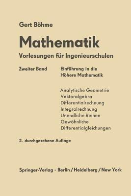 Einfürung in die Höhere Mathematik - Gert Böhme - cover