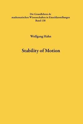 Stability of Motion - Wolfgang Hahn - cover