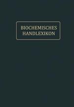 Biochemisches Handlexikon: IX. Band (2. Ergänzungsband)