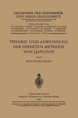 Theorie und Anwendung der direkten Methode von Ljapunov - Wolfgang Hahn - cover