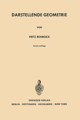 Darstellende Geometrie - Fritz Rehbock - cover