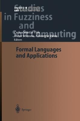 Formal Languages and Applications - cover