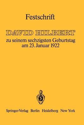 Festschrift: zu seinem sechzigsten Geburtstag am 23.Januar 1922 - cover