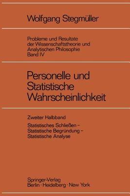 Personelle und Statistische Wahrscheinlichkeit - Wolfgang Stegmüller - cover