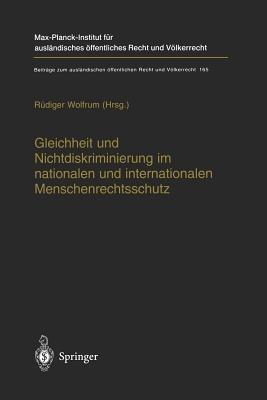 Gleichheit und Nichtdiskriminierung im nationalen und internationalen Menschenrechtsschutz - cover