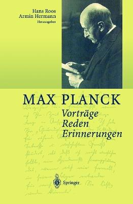 Vorträge Reden Erinnerungen - Max Planck - cover