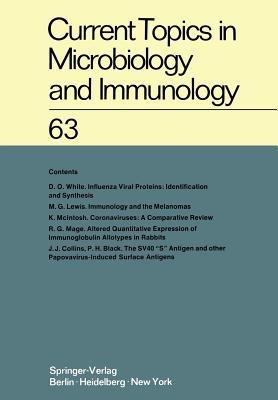 Current Topics in Microbiology and Immunology / Ergebnisse der Mikrobiologie und Immunitätsforschung - W. Arber,R. Haas,W. Henle - cover