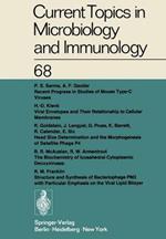 Current Topics in Microbiology and Immunology / Ergebnisse der Mikrobiologie und Immunitätsforschung: Volume 68