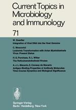 Current Topics in Microbiology and Immunology / Ergebnisse der Mikrobiologie und Immunitätsforschung: Volume 71