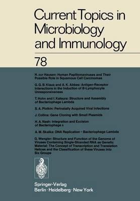 Current Topics in Microbiology and Immunology - W. Arber,W. Braun,F. Cramer - cover