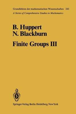 Finite Groups III - B. Huppert,N. Blackburn - cover