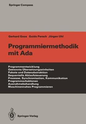 Programmiermethodik mit Ada - Gerhard Goos,Guido Persch,Jürgen Uhl - cover