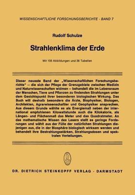 Strahlenklima der Erde - Rudolf Schulze - cover