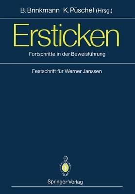 Ersticken: Fortschritte in der Beweisführung Festschrift für Werner Janssen - cover