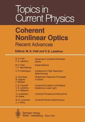Coherent Nonlinear Optics: Recent Advances - cover