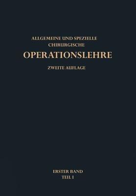 Allgemeine Operationslehre - G. Hegemann - cover