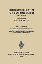 Biologische Daten für den Kinderarzt: Grundzüge einer Biologie des Kindesalters