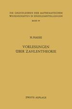 Vorlesungen über Zahlentheorie