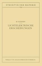 Lichtelektrische Erscheinungen: Band 8