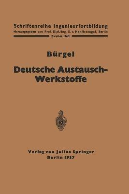 Deutsche Austausch-Werkstoffe - H. Bürgel - cover