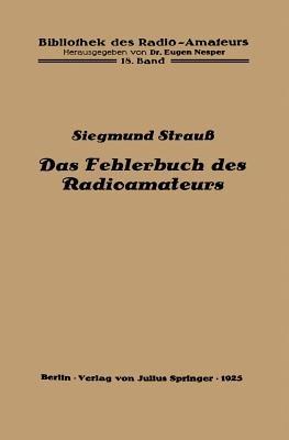 Das Fehlerbuch des Radioamateurs - Siegmund Strauß - cover