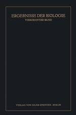 Ergebnisse der Biologie: Vierzehnter Band