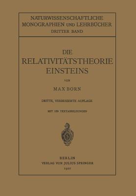 Die Relativitätstheorie Einsteins und Ihre Physikalischen Grundlagen: Elementar Dargestellt - Max Born - cover