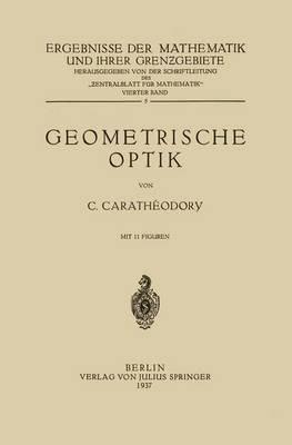 Geometrische Optik - Constantin Carathaeodory - cover