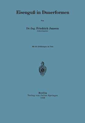 Eisenguß in Dauerformen - Friedrich Janssen - cover