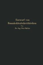 Grundlagen für den Entwurf von Braunkohlenbrikettfabriken und Möglichkeiten zur Verbesserung ihrer Energieerzeugung, Wärmewirtschaft und Leistungsfähigkeit