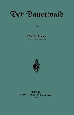 Der Dauerwald - Philipp Sieber - cover