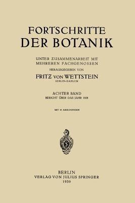Fortschritte der Botanik: Achter Band - Fritz von Wettstein - cover