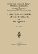 Graphische Kinematik und Kinetostatik: Erster Band 2