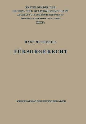 Fürsorgerecht - Hans Muthesius - cover