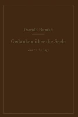 Gedanken über die Seele - Oswald Bumke - cover