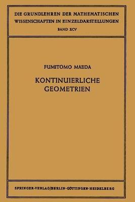 Kontinuierliche Geometrien - Fumitomo Maeda - cover
