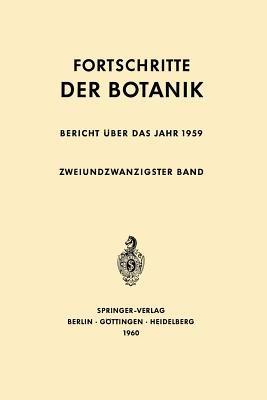 Bericht über das Jahr 1959 - Erwin Bünning,Ernst Gäumann - cover