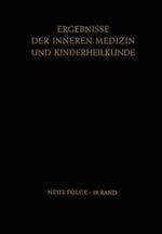 Ergebnisse der Inneren Medizin und Kinderheilkunde