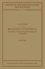 Molekülspektren und ihre Anwendung auf Chemische Probleme