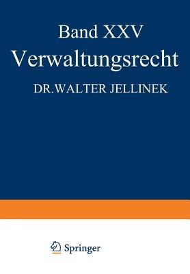 Verwaltungsrecht - Walter Jellinek - cover