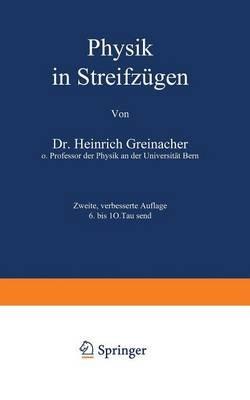 Physik in Streifzügen - H. Greinacher - cover