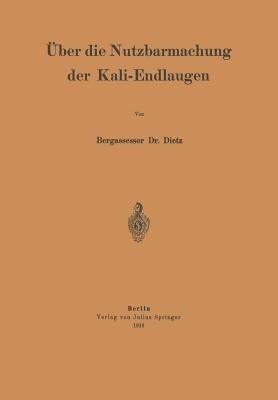 Über die Nutzbarmachung der Kali-Endlaugen - NA Dietz - cover