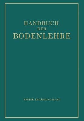 Handbuch der Bodenlehre - E. Blanck - cover