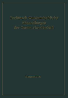 Technisch-wissenschaftliche Abhandlungen der Osram-Gesellschaft - cover