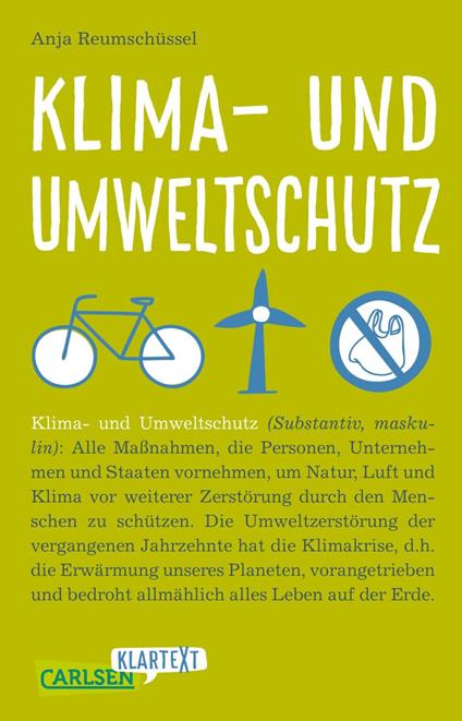 Klima- und Umweltschutz (Carlsen Klartext) - Anja Reumschüssel - ebook